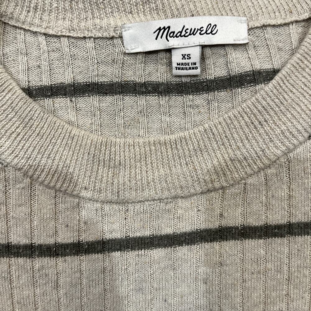 Madewell No Strings Attached Stripe Crewneck Swea… - image 7